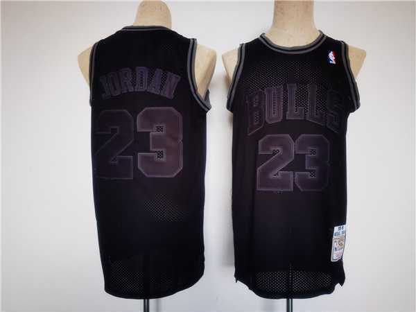 Men%27s Chicago Bulls #23 Michael Jordan Black Stitched Basketball Jersey